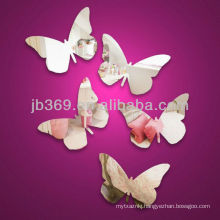 butterfly design indoor decorative arcylic mirror